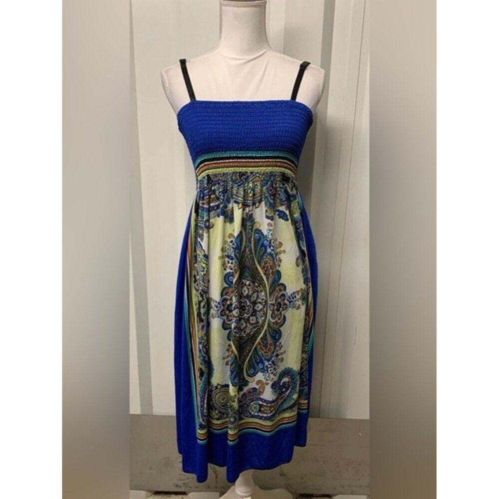 Boho Sundress Summer
Vacation Casual Y2K Retro Blue
Women's Large